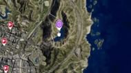 Location of the Land Act Reservoir Facility on the map (Image via GTA Base)